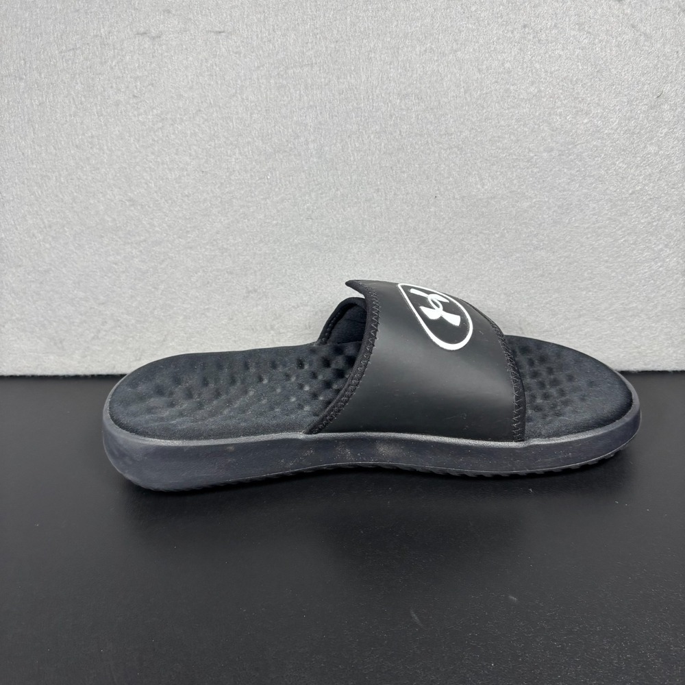 Under Armour Ignite Pro 8 Black Memory Foam Slides Mens Size 11 Slip On Shoes - Picture 10 of 11